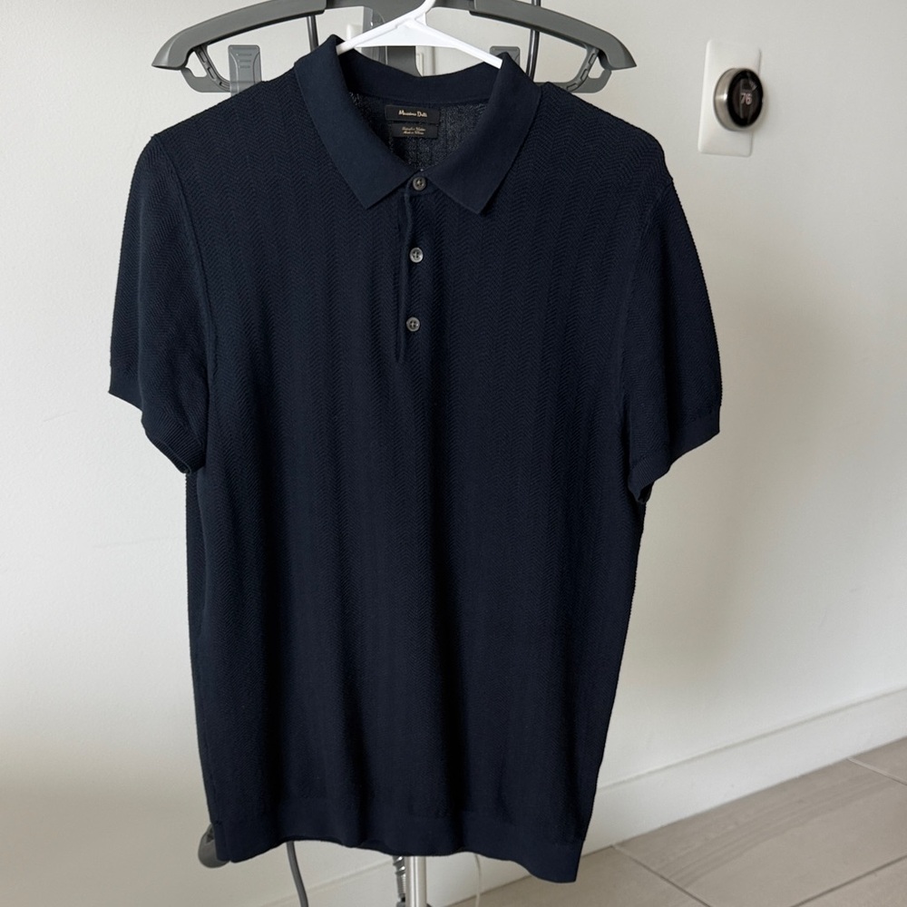 Massimo dutti Men's Navy Polo Shirt